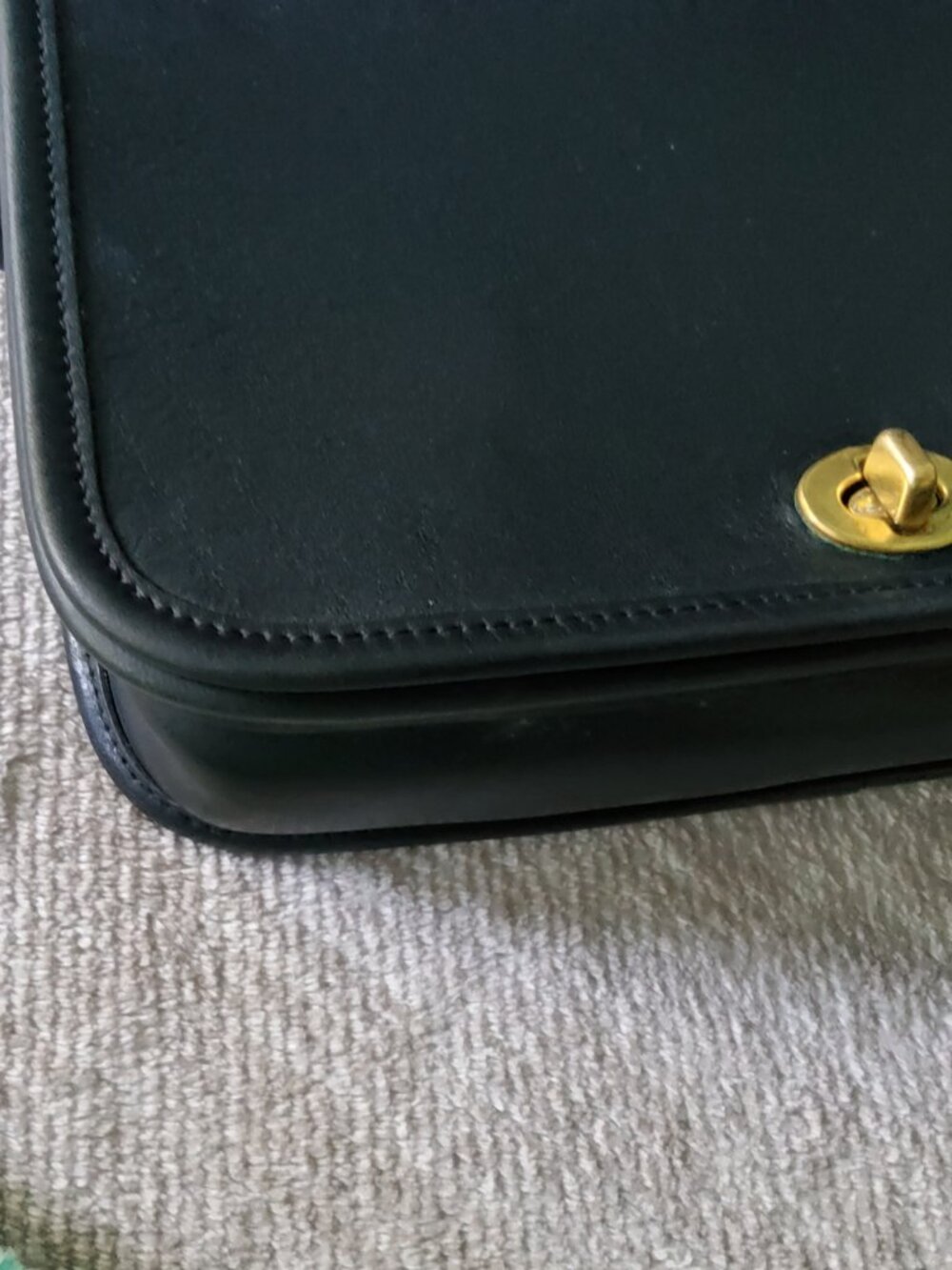 Navy Vintage Coach Pocket Purse 9755 - Picture 7 of 10